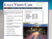 Tablet Screenshot of lallyvisioncare.com